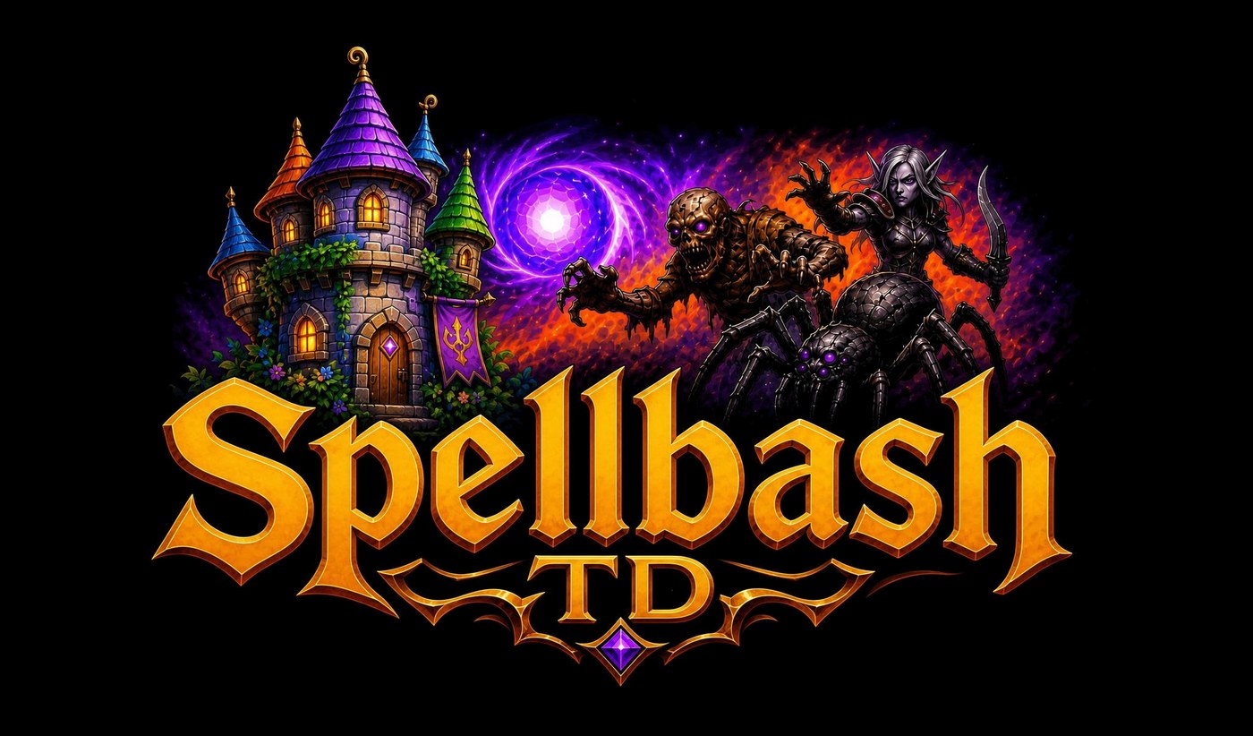Spellbash TD key art